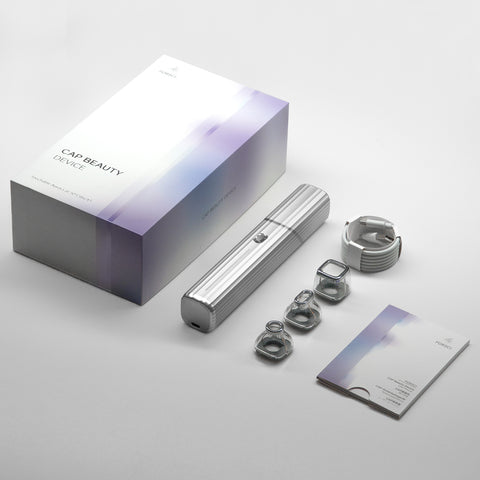 Unboxing the FORSCI. CAP Renewal Wand, showing the product and its packaging.