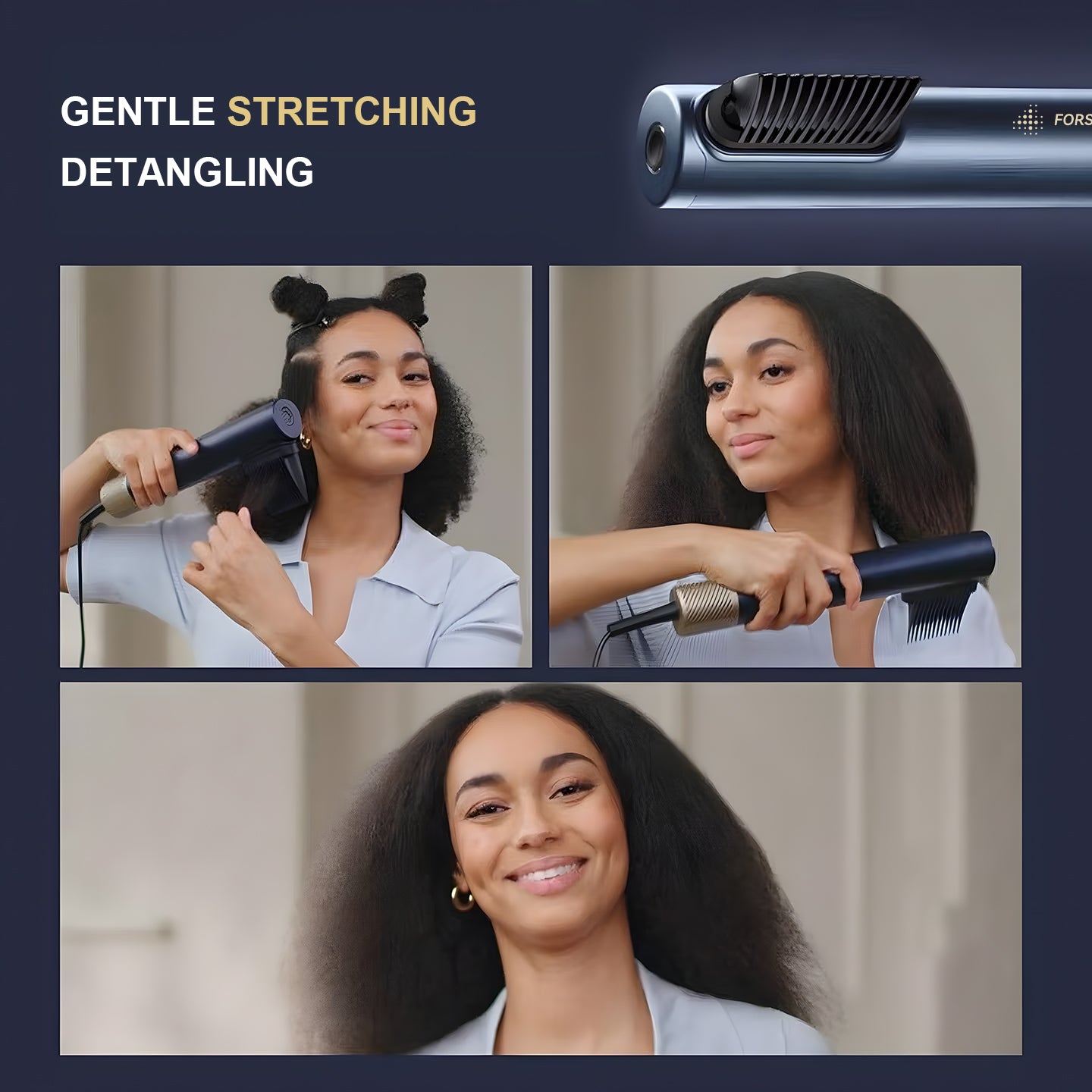 Volumizing effect of FORSCI Plasma Wand for fuller, bouncy hairstyle results